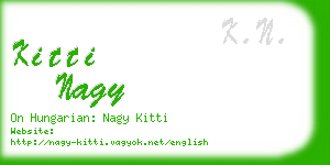 kitti nagy business card